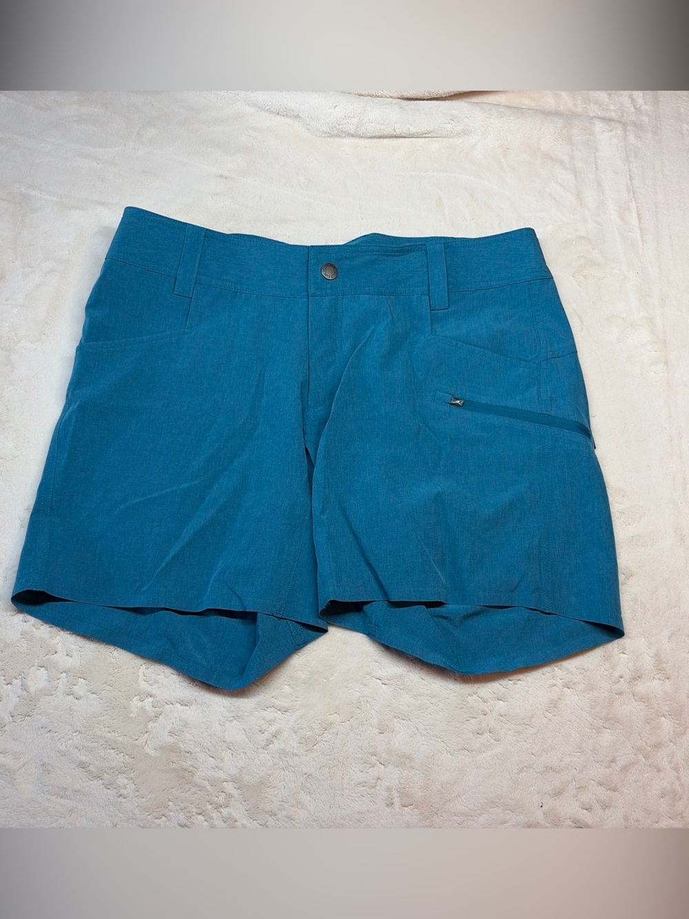 Club Ride Shorts Men M (32) Teal Stretch Cycling Performance Adjustable Waist